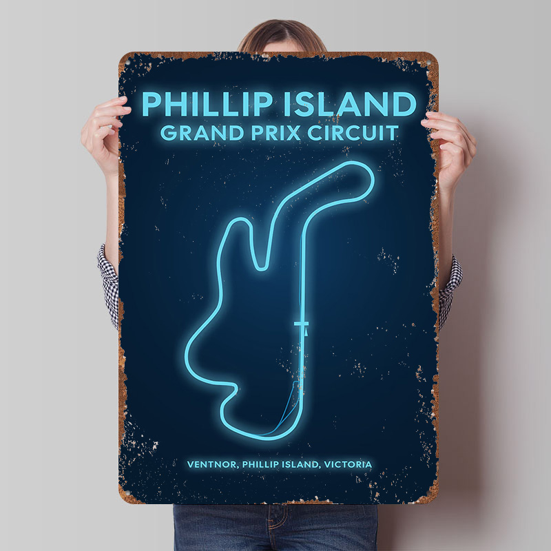 Custom Map Poster - Phillip Island Grand Prix Circuit Map