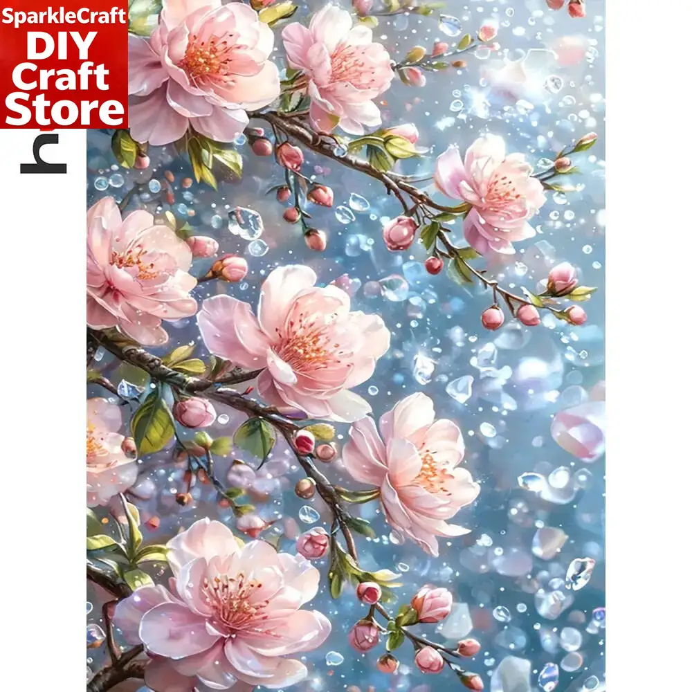 Photo Mosaic Print - unframe DIY Diamond Painting Flower Full