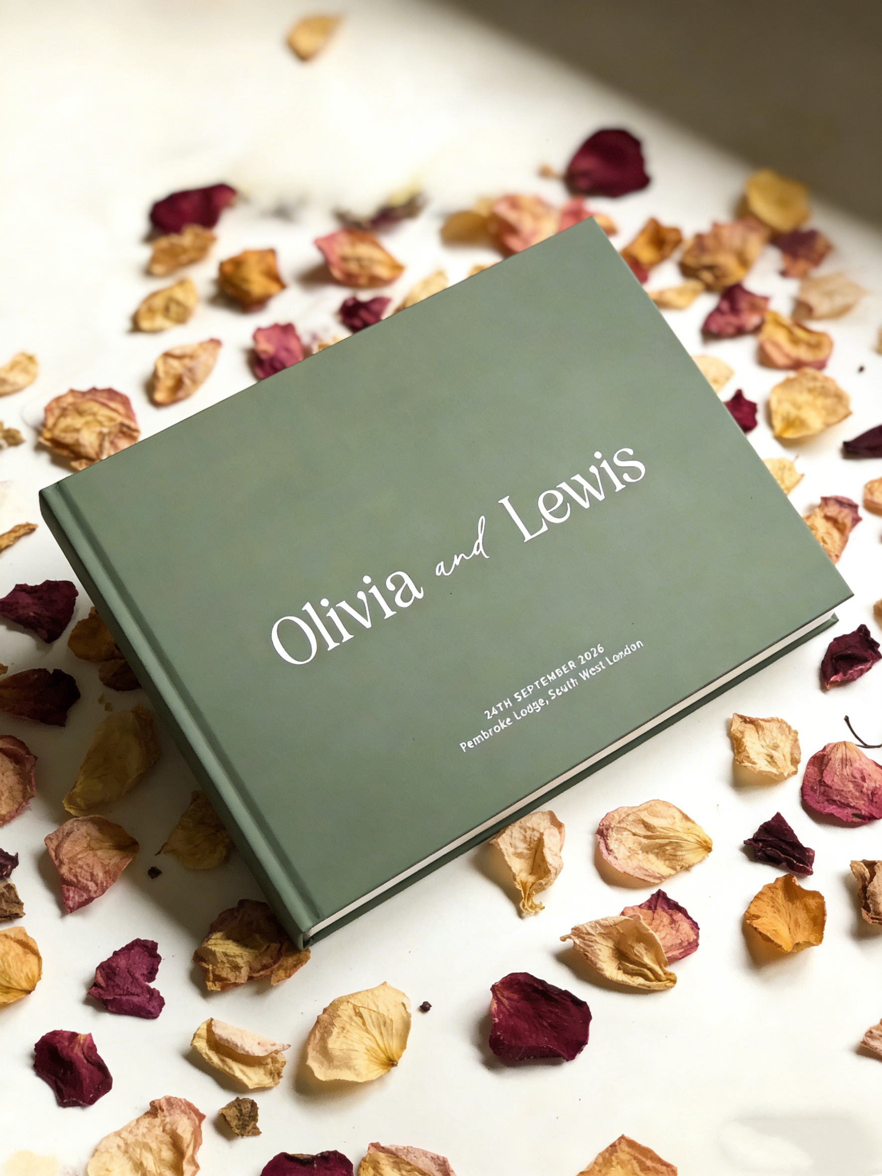 Custom Photo Book - Custom Wedding Guest Book Personalized Photo