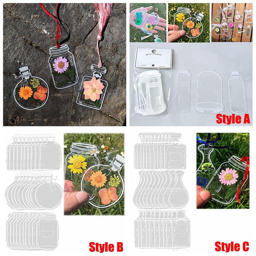 30Pcs DIY Transparent Dried Fl - Dried Flower Bookmark บทวิจารณ์และราคา