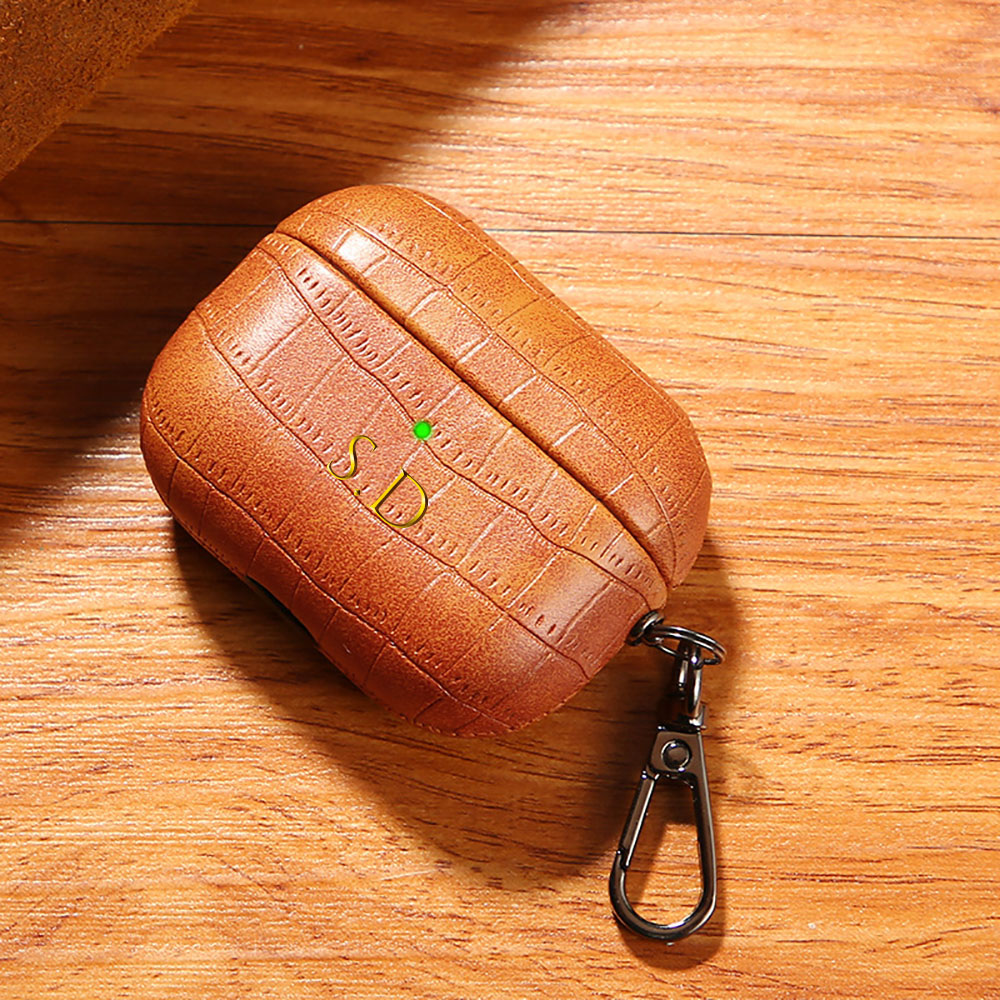 For Airpods 1 2 3 4 Pro 2 Luxu - Monogram Keychain Leather บทวิจารณ์และราคา