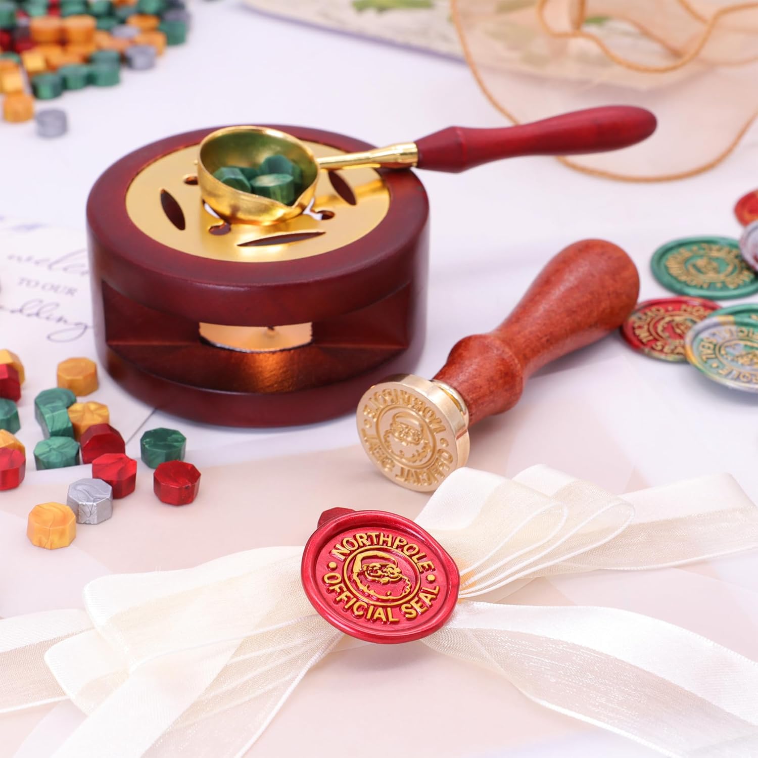 Christmas Seal Wax Kit - 800pc - Wax Seal Letter Kit บทวิจารณ์และราคา