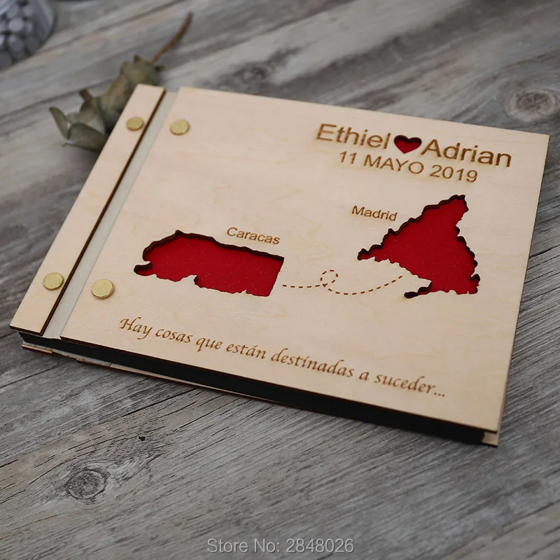 Map engraved wedding guestbook - Custom Star Map บทวิจารณ์และราคา