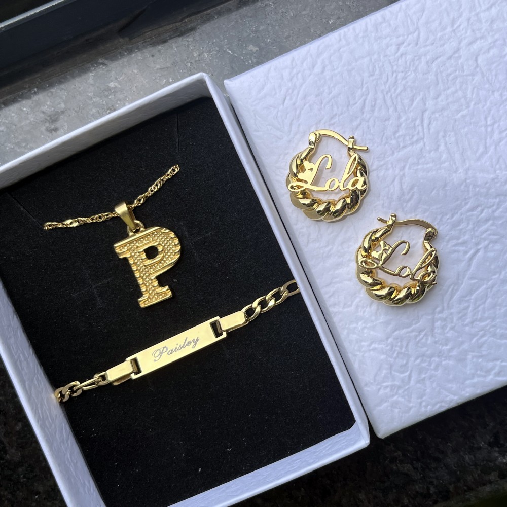 DUOYING Custom Name Jewelry Se - Name Necklace Custom บทวิจารณ์และราคา