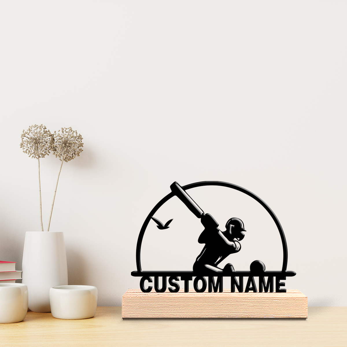 1pc Personalized Custom Baseba - Engraved Wood Frame บทวิจารณ์และราคา