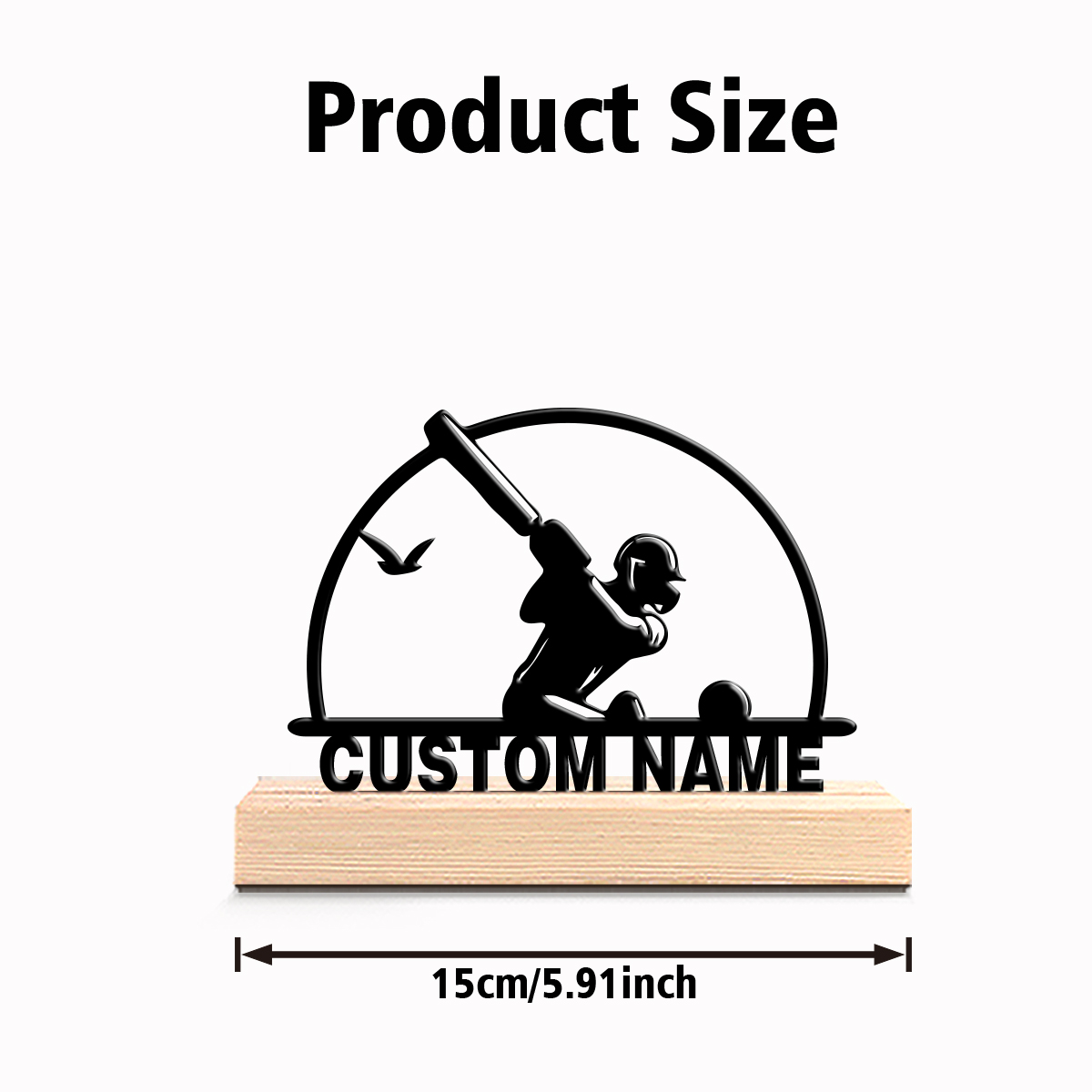 1pc Personalized Custom Baseba - Engraved Wood Frame บทวิจารณ์และราคา