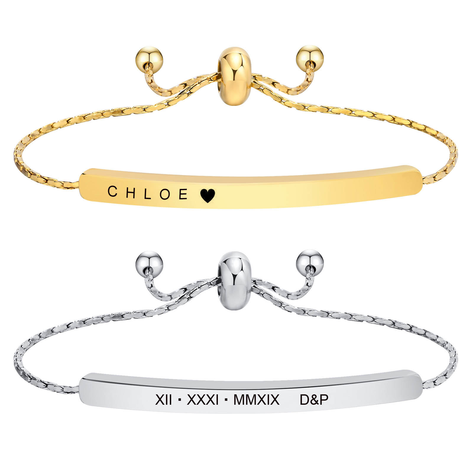 Personalized Engraved Bar Brac - Coordinates Bracelet บทวิจารณ์และราคา