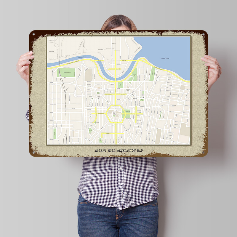 Silent Hill Revelation Map Met - Custom Map Poster บทวิจารณ์และราคา