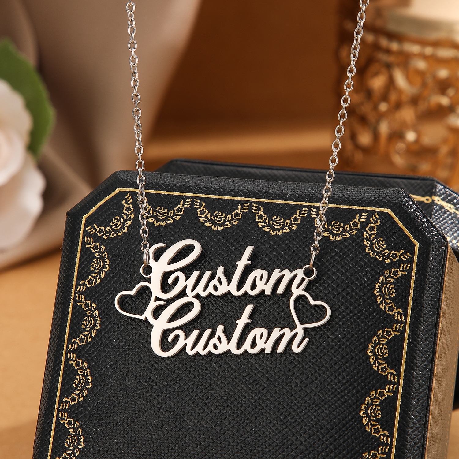 1pc Stainless Steel Customized - Name Necklace Custom บทวิจารณ์และราคา