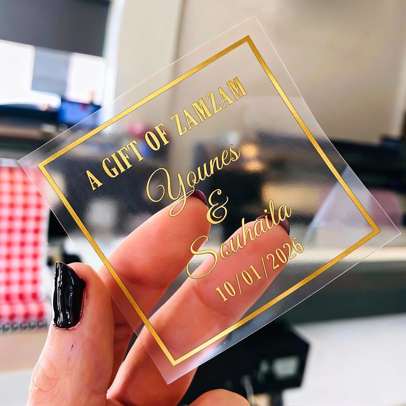 50PCS Square Personalized Wedd - Personalised Candle Label บทวิจารณ์และราคา