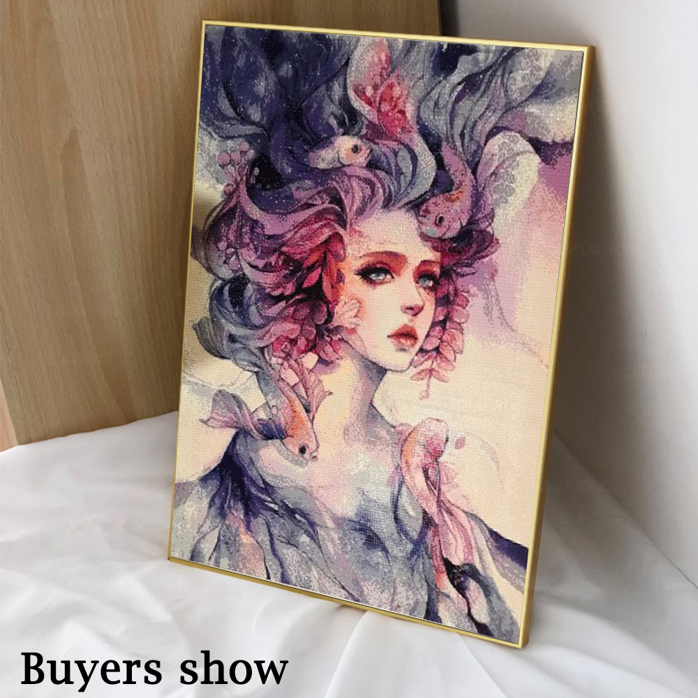 1PC frameless 5D Diy Diamond P - Photo Mosaic Print บทวิจารณ์และราคา