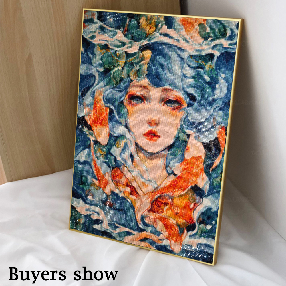 1PC frameless 5D Diy Diamond P - Photo Mosaic Print บทวิจารณ์และราคา