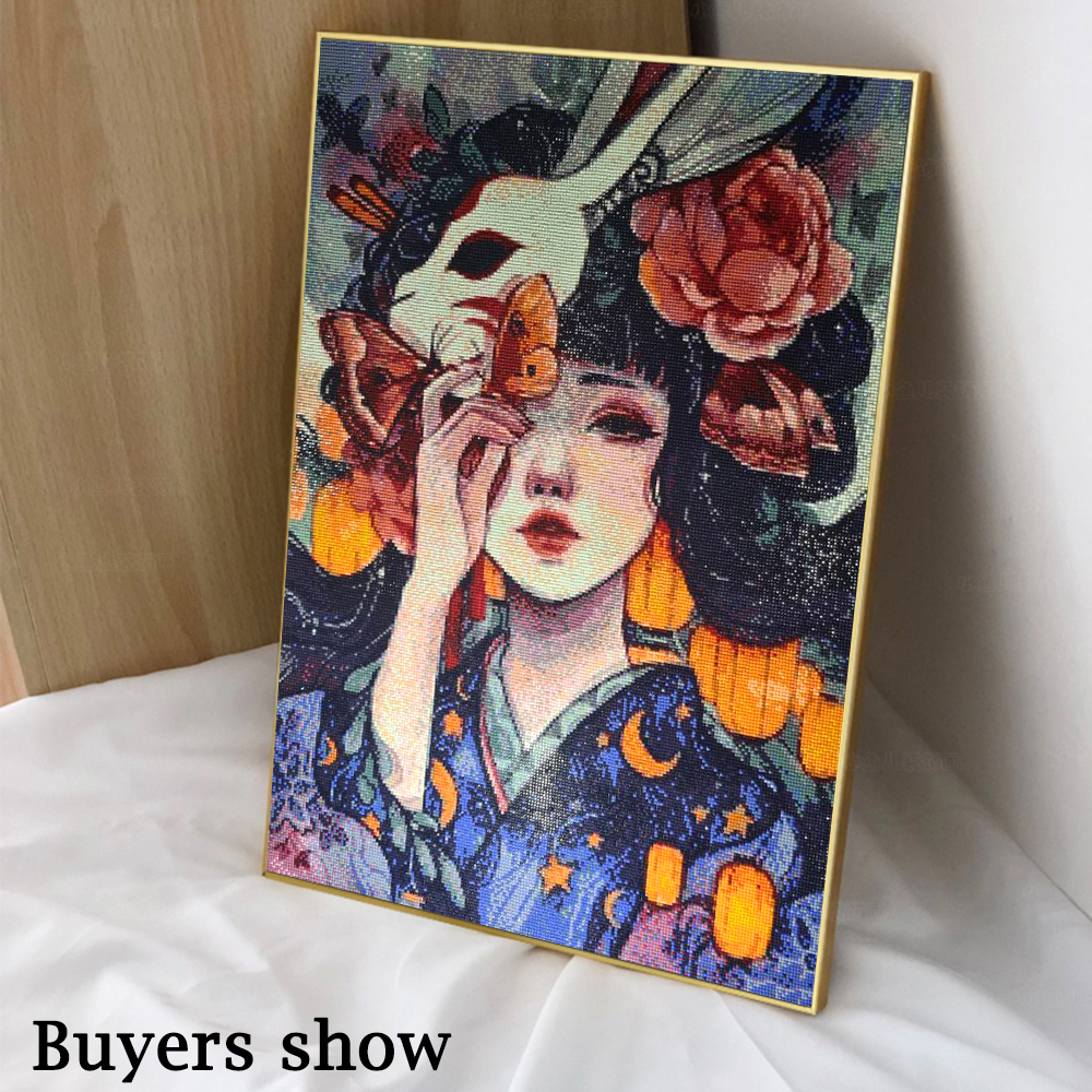 1PC frameless 5D Diy Diamond P - Photo Mosaic Print บทวิจารณ์และราคา