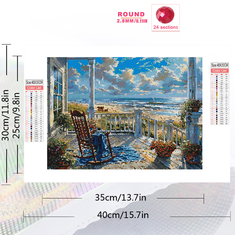 1PC frameless  Full Square Rou - Photo Mosaic Print บทวิจารณ์และราคา