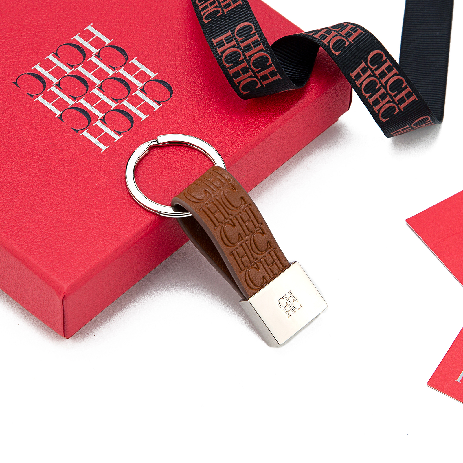 CH Embossed Monogram Leather K - Monogram Keychain Leather บทวิจารณ์และราคา