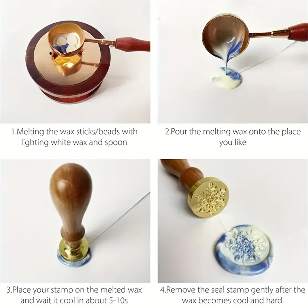 100pc/bag Wax Seal Beads Kit,D - Wax Seal Letter Kit บทวิจารณ์และราคา