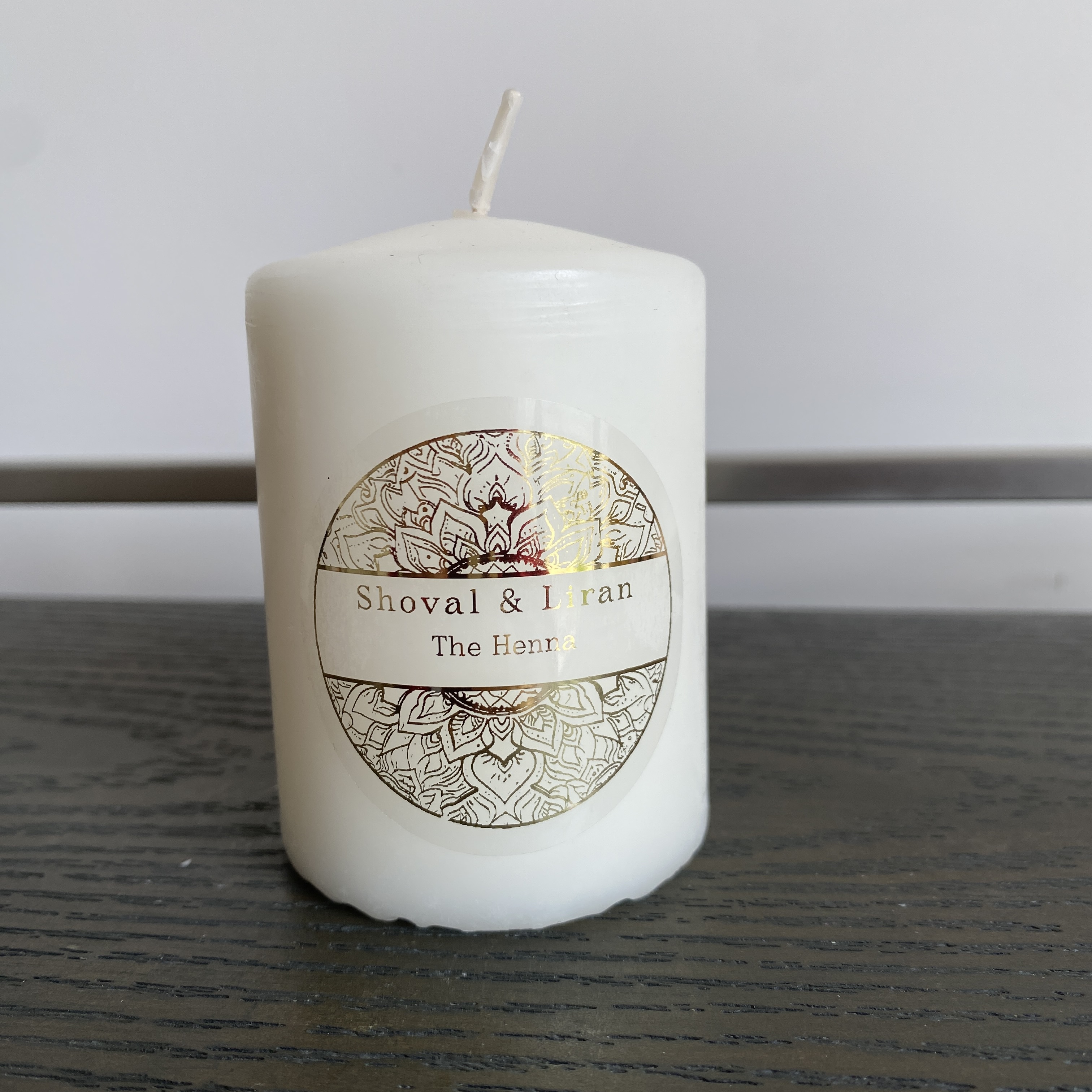 Custom henna day candle sticke - Personalised Candle Label บทวิจารณ์และราคา