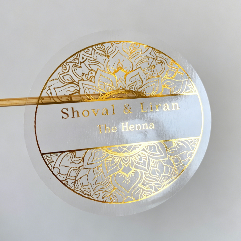 Custom henna day candle sticke - Personalised Candle Label บทวิจารณ์และราคา
