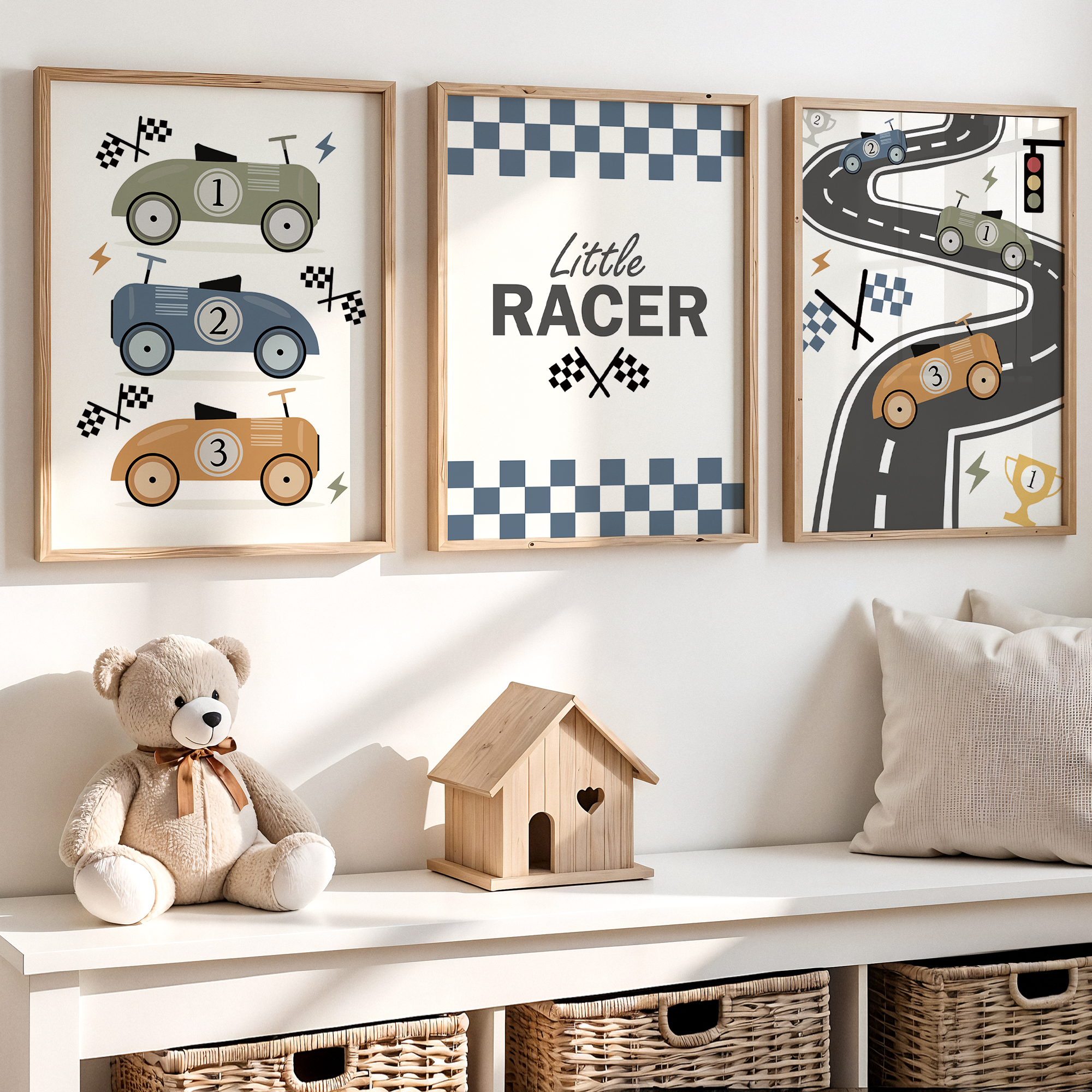 3pcs Minimalist,Cartoon Car Ra - Personalized Name Box บทวิจารณ์และราคา