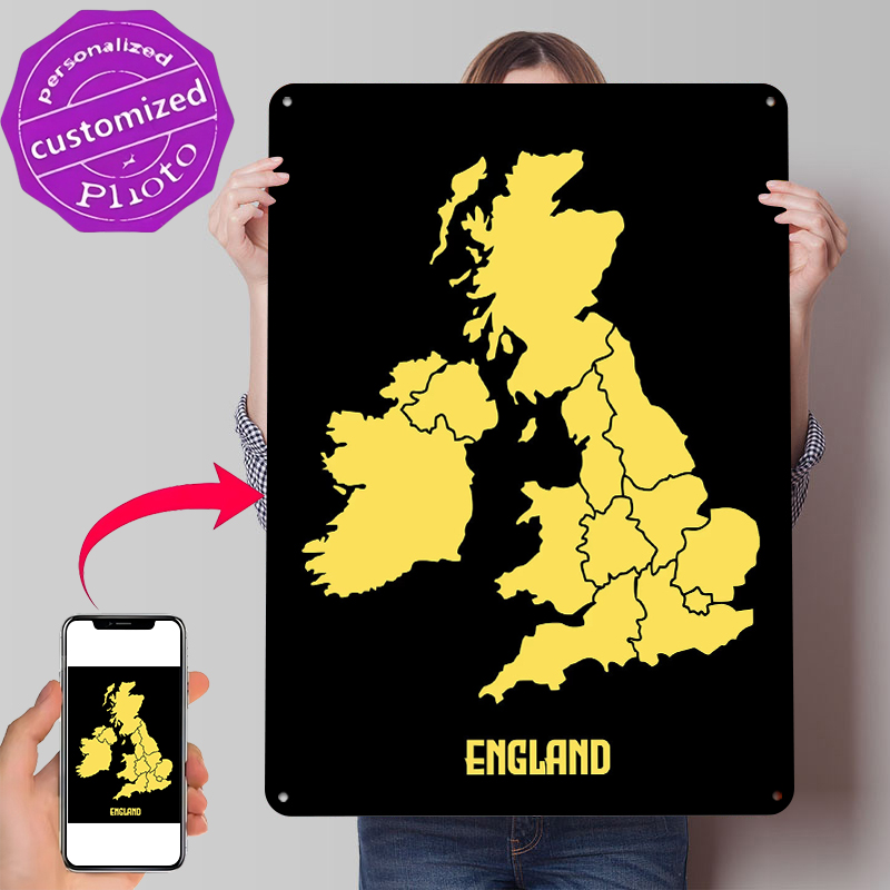 Map of England Printed Poster  - Custom Map Poster บทวิจารณ์และราคา