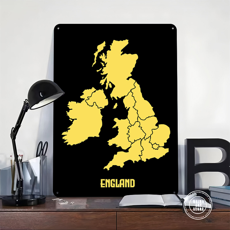 Map of England Printed Poster  - Custom Map Poster บทวิจารณ์และราคา