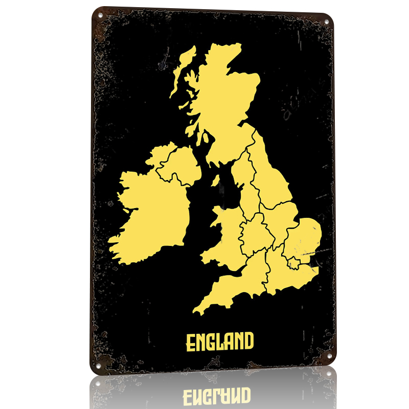 Map of England Printed Poster  - Custom Map Poster บทวิจารณ์และราคา