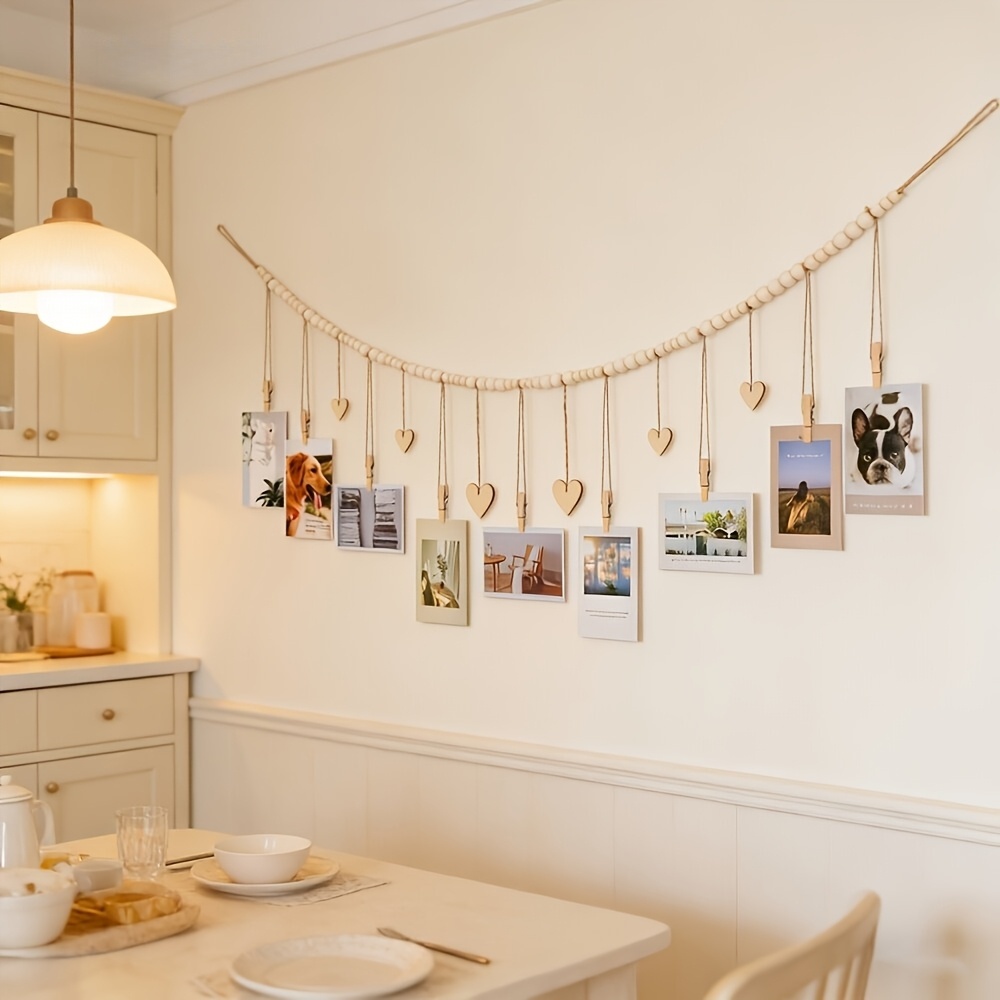 Hanging Photo Display Wall Dec - Engraved Wood Frame บทวิจารณ์และราคา