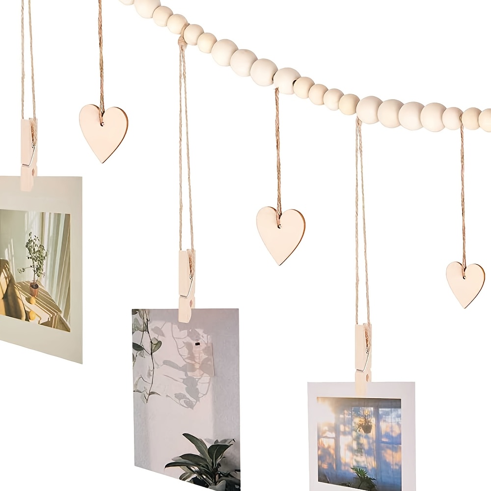 Hanging Photo Display Wall Dec - Engraved Wood Frame บทวิจารณ์และราคา