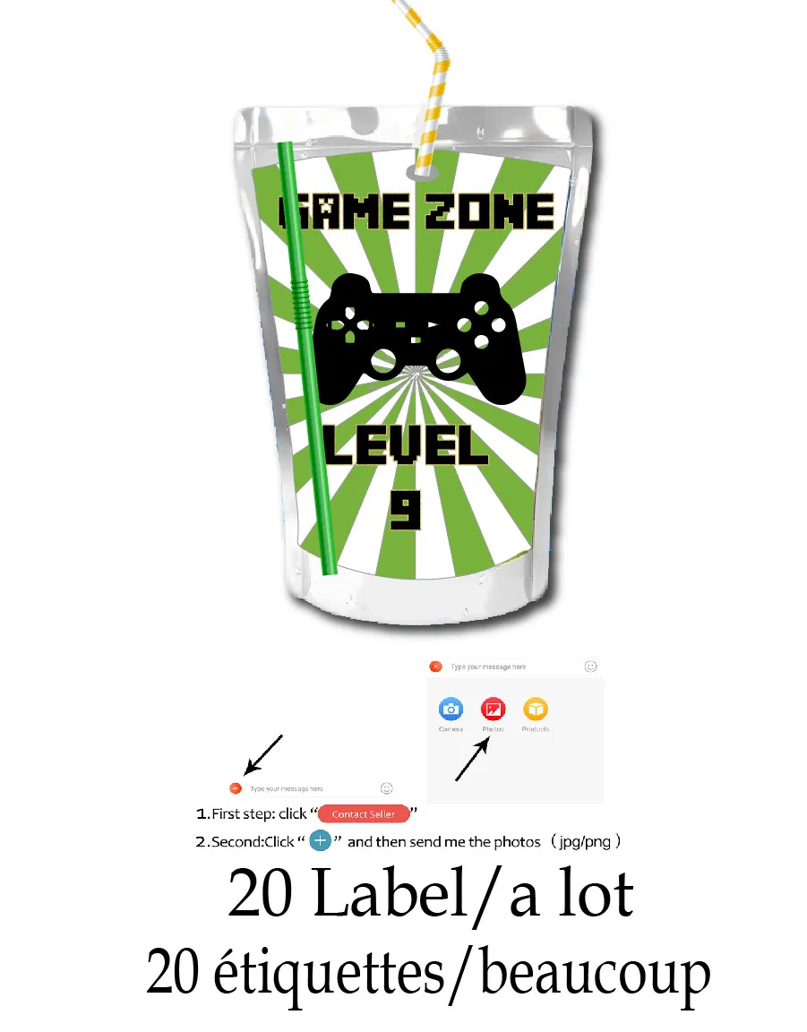 Custom Name Stickers for Juice - Personalized Name Box บทวิจารณ์และราคา