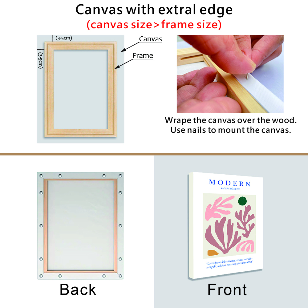 30x40 50x70 70x100cm Canvas Fr - Engraved Wood Frame บทวิจารณ์และราคา