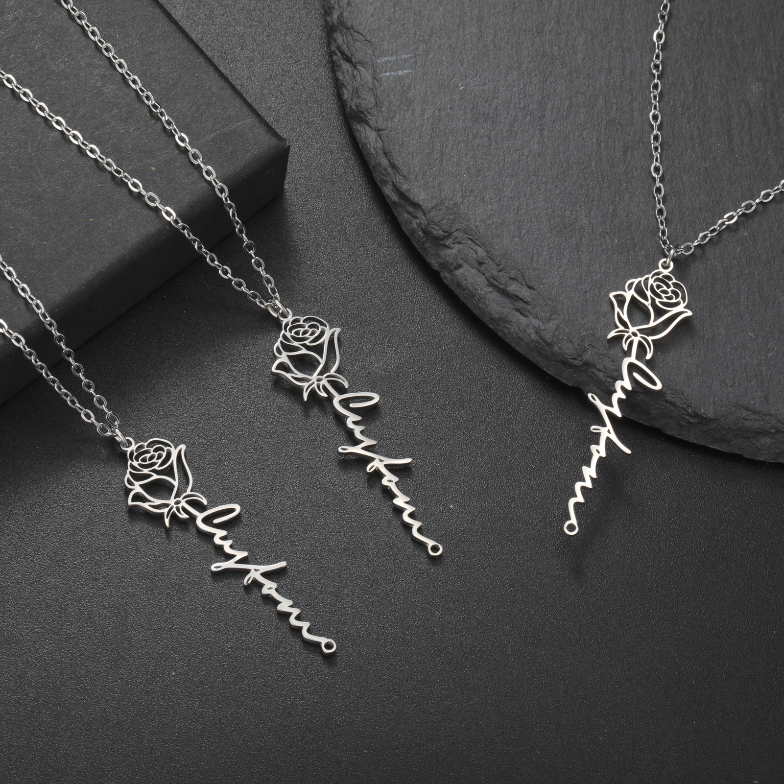 Sipuris Personalized Custom Na - Birth Flower Necklace บทวิจารณ์และราคา