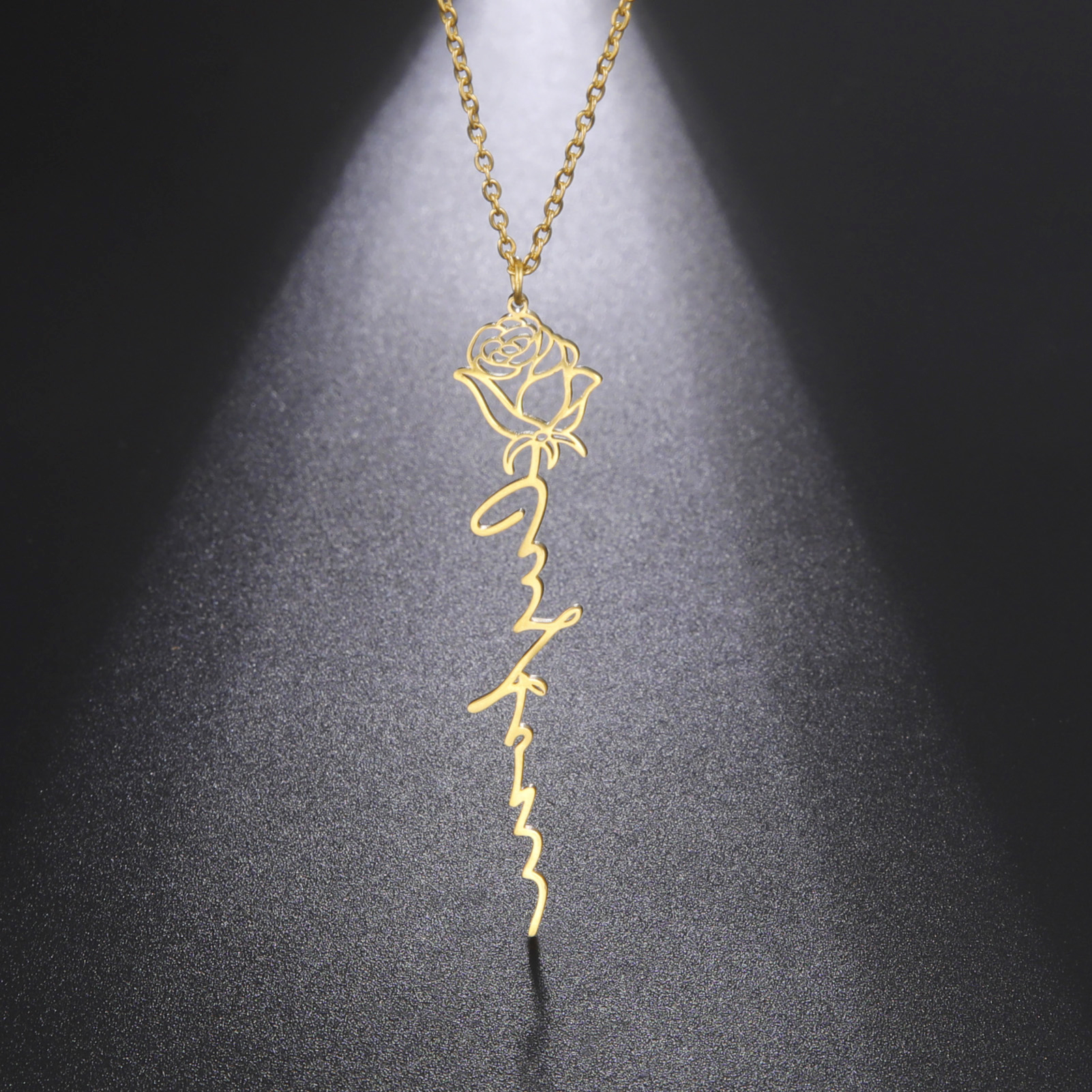 Sipuris Personalized Custom Na - Birth Flower Necklace บทวิจารณ์และราคา