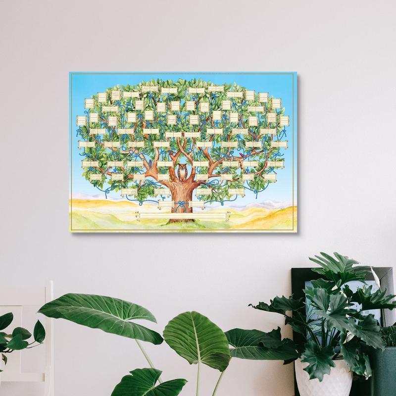 Fillable Family Tree Chart 6 G - Family Tree Print บทวิจารณ์และราคา