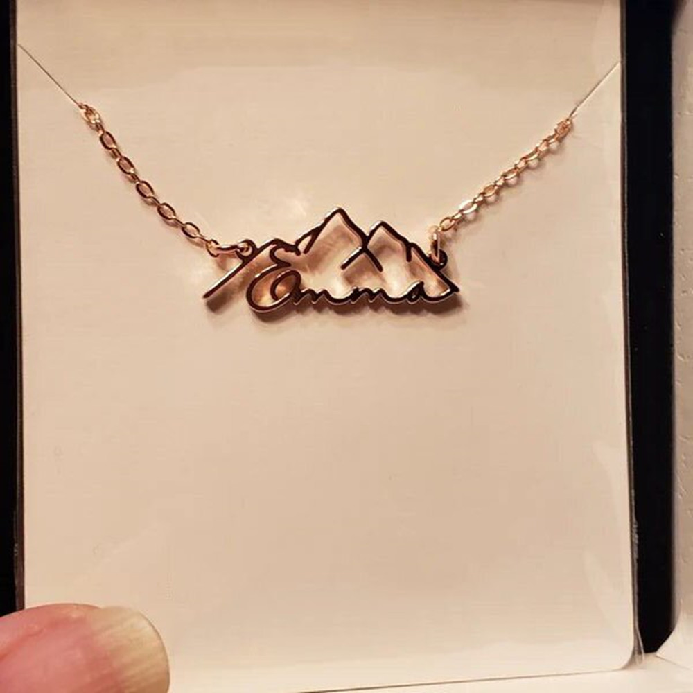 Custom Name Necklace Fashion P - Birth Flower Necklace บทวิจารณ์และราคา