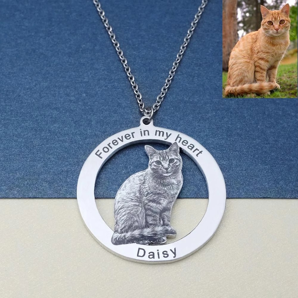 Personalized Pet Picture Neckl - Pet Portrait Custom บทวิจารณ์และราคา