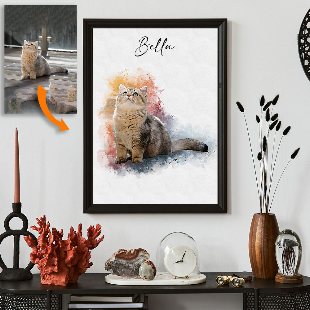 Custom Pet Portrait from Photo - Pet Portrait Custom บทวิจารณ์และราคา