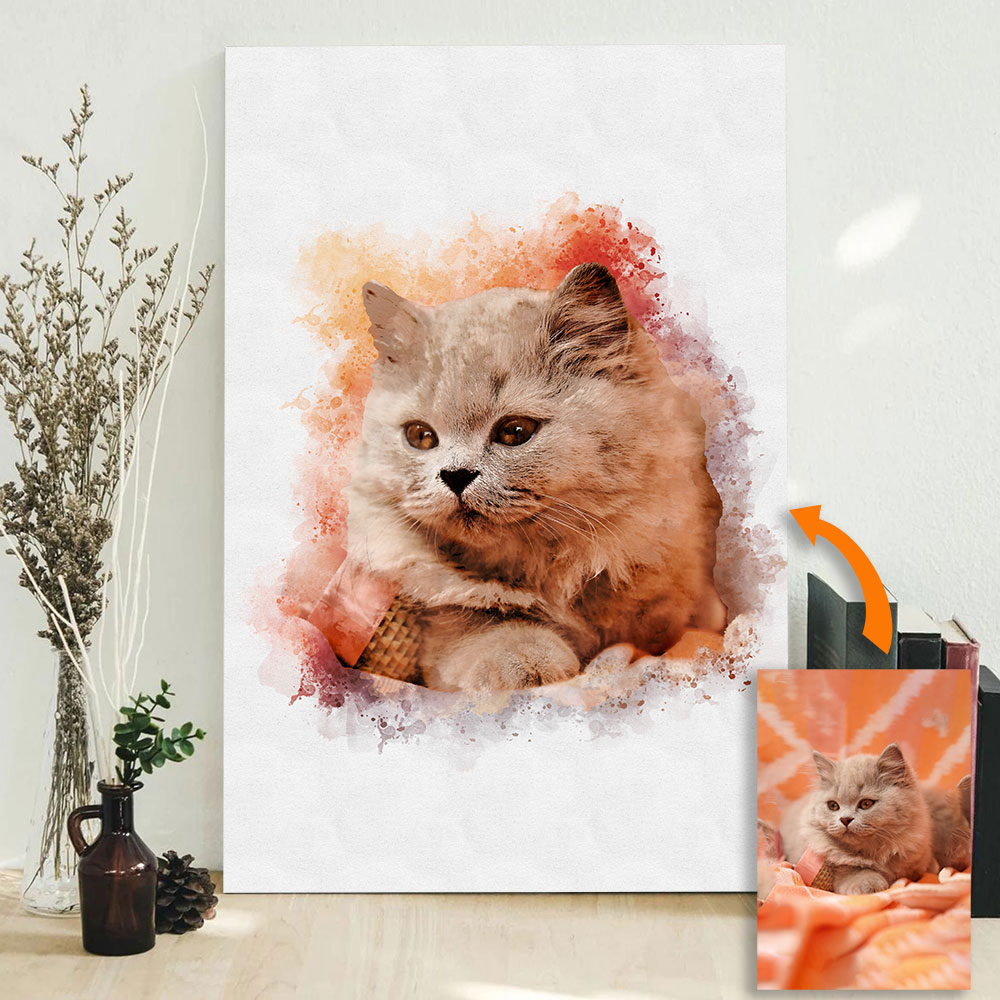 Custom Pet Portrait from Photo - Pet Portrait Custom บทวิจารณ์และราคา