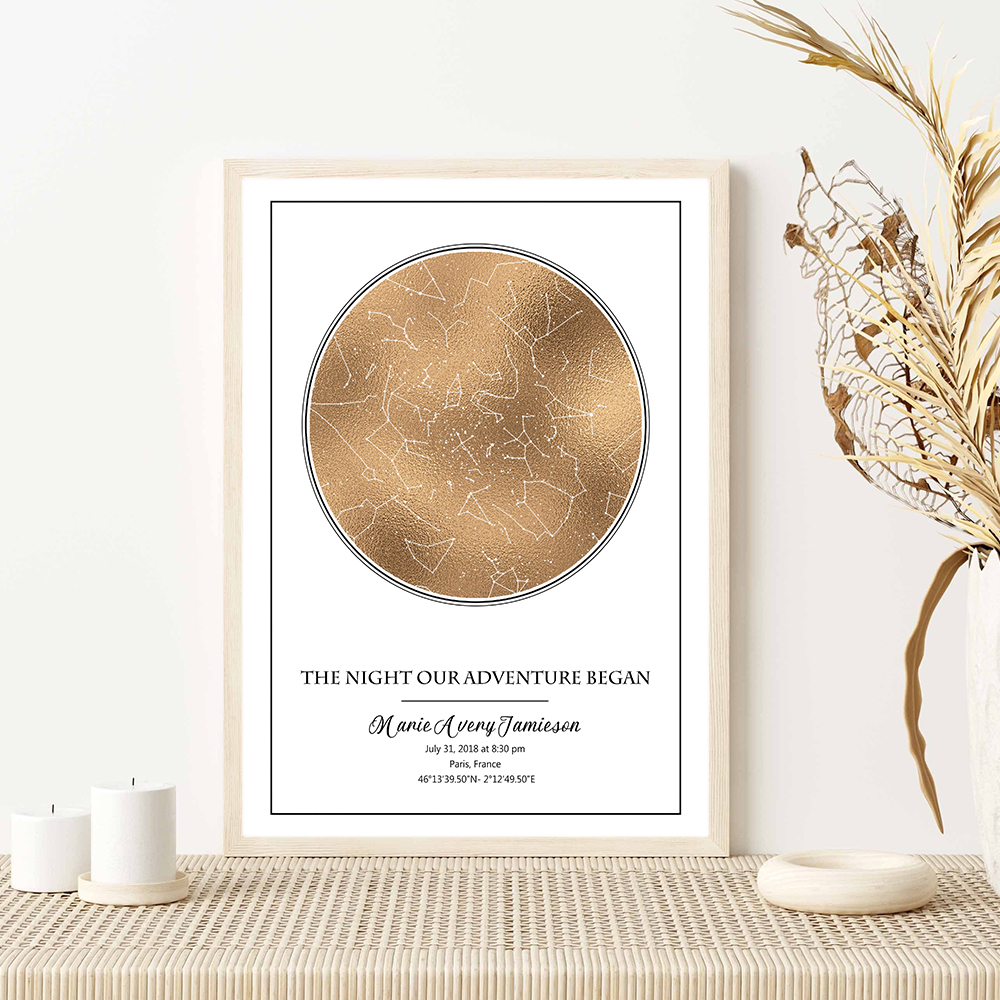 Personalized Star Map Poster B - Custom Star Map บทวิจารณ์และราคา