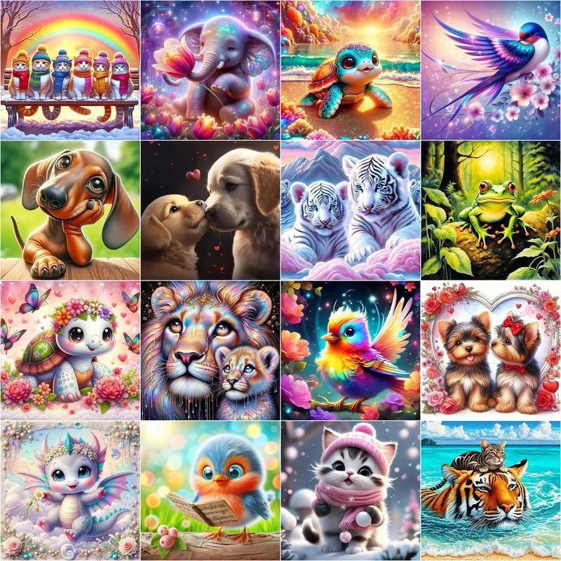 1pc frameless  5d Diamond Pain - Photo Mosaic Print บทวิจารณ์และราคา