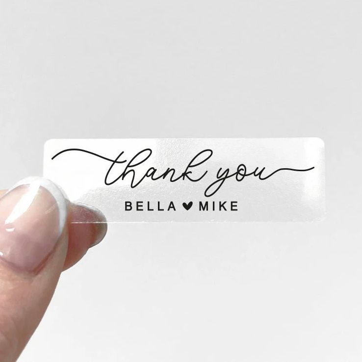 Custom Transparent Sticker Per - Personalised Candle Label บทวิจารณ์และราคา