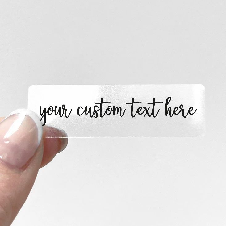 Custom Transparent Sticker Per - Personalised Candle Label บทวิจารณ์และราคา