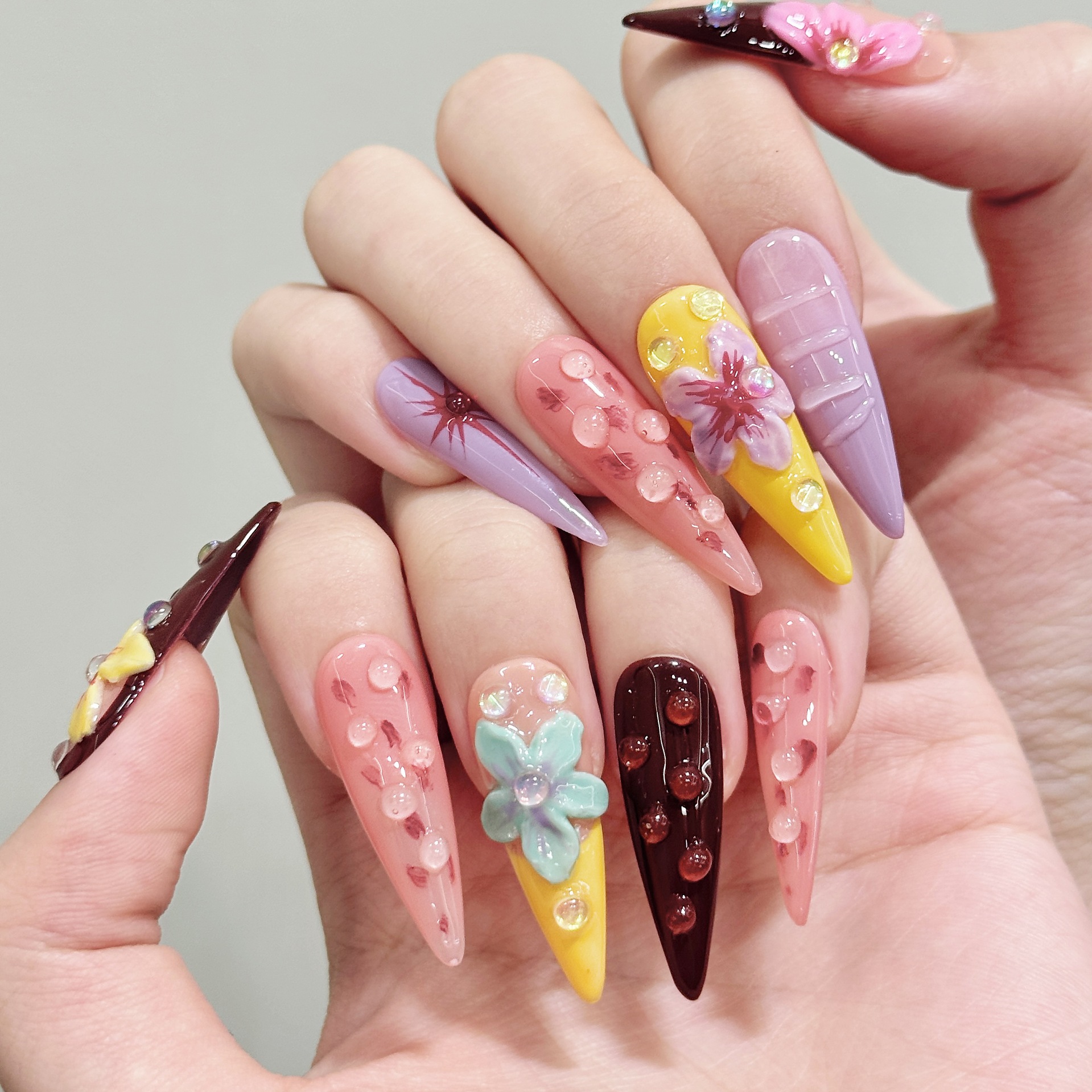 10pcs Handmade Summer Press on - Pressed Flower Art บทวิจารณ์และราคา