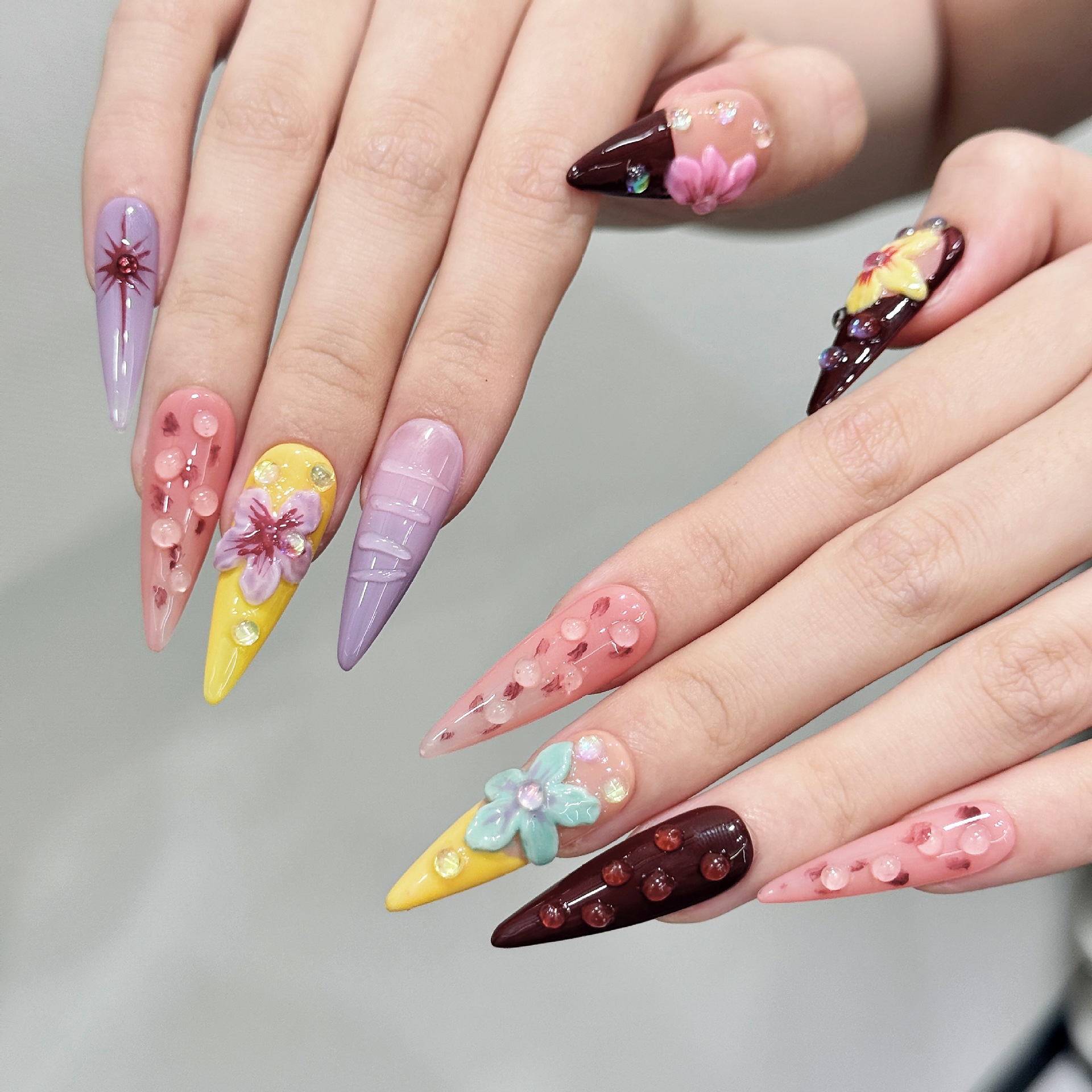 10pcs Handmade Summer Press on - Pressed Flower Art บทวิจารณ์และราคา