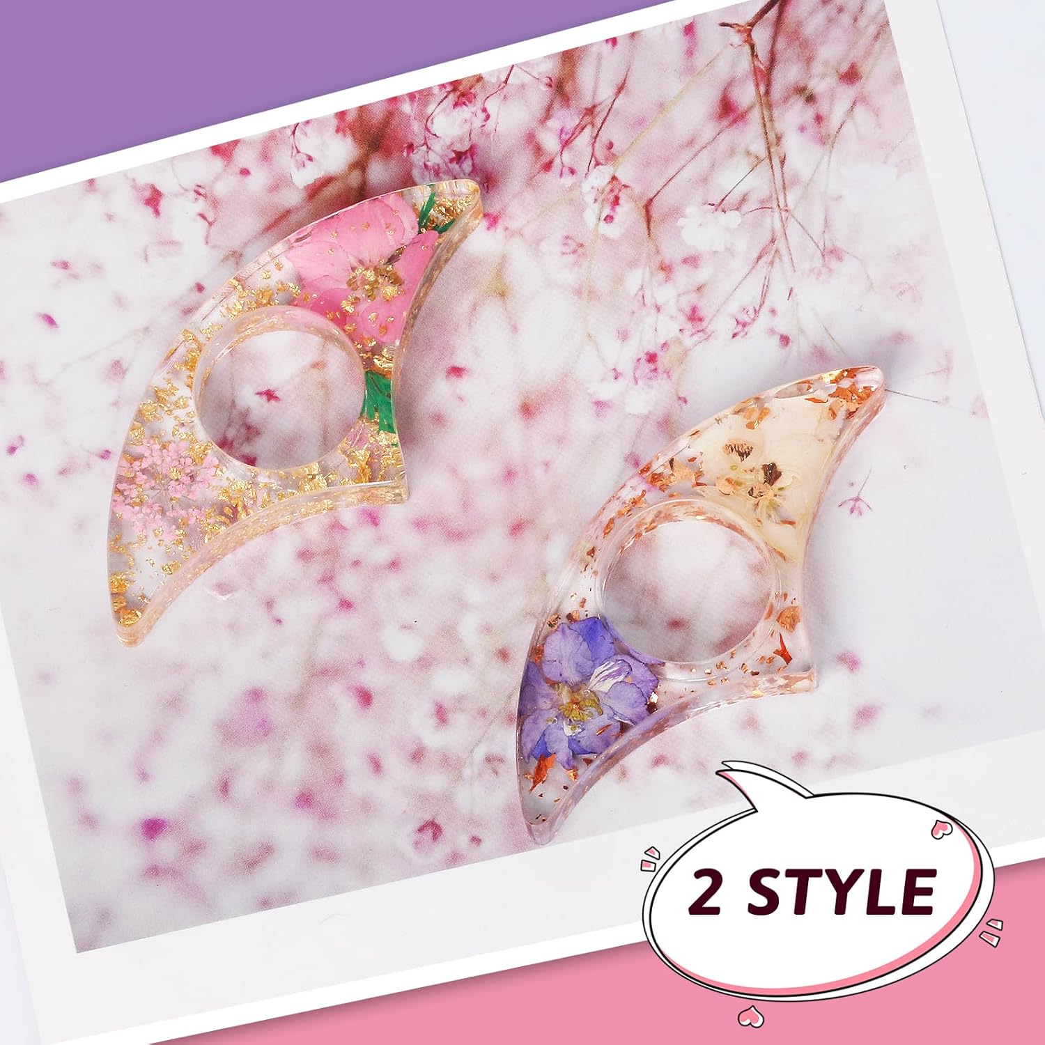 2PCS Thumb Book Page Holder, H - Dried Flower Bookmark บทวิจารณ์และราคา
