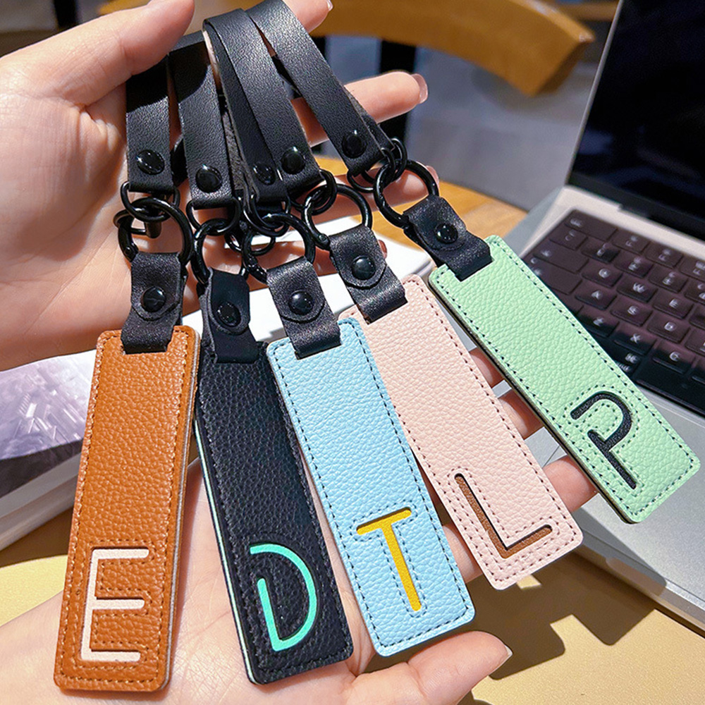 Classic Pu Leather Keychain A- - Monogram Keychain Leather บทวิจารณ์และราคา