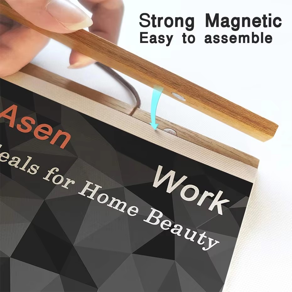 7 Colors 30 40 50cm Magnatic P - Engraved Wood Frame บทวิจารณ์และราคา