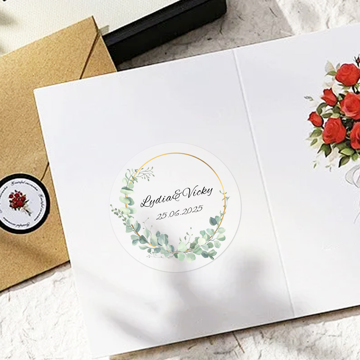 54-540Pcs Clear Personalized W - Personalised Candle Label บทวิจารณ์และราคา
