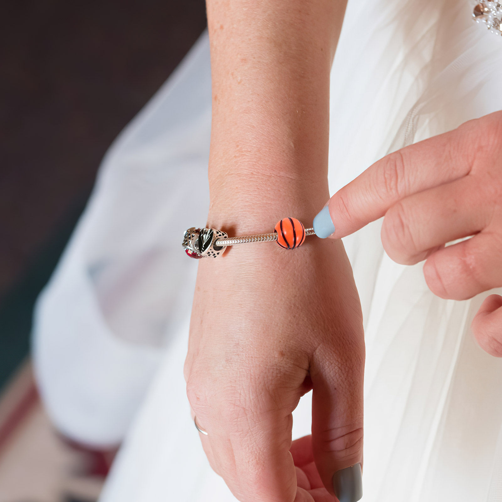100Pcs Basketball Beads for Br - Coordinates Bracelet บทวิจารณ์และราคา
