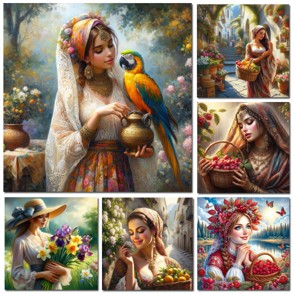 1pc frameless Diamond Painting - Photo Mosaic Print บทวิจารณ์และราคา