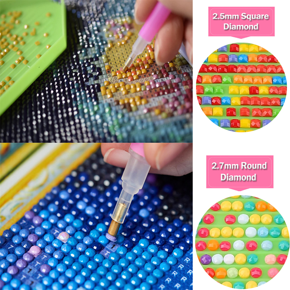 1pc frameless Diamond Painting - Photo Mosaic Print บทวิจารณ์และราคา